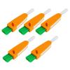 TOPPERFUN 3 in 1 Cup Lid Cleaning Brush 5pcs Set Orange Multifunctional Crevice Brush for Bottles and Straws Portable Bottle Cleaner for Outdoor and Travel Use view 1