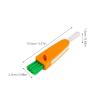 TOPPERFUN 3 in 1 Cup Lid Cleaning Brush 5pcs Set Orange Multifunctional Crevice Brush for Bottles and Straws Portable Bottle Cleaner for Outdoor and Travel Use view 2