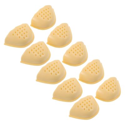 FENICAL 5 Pairs Pu Foam Toe Shoe Inserts for Women and Men Sneakers and High Heels, Lightweight Adjustable Half-Size Toe Cushion Fillers Minimizing Heel Drop, Beige Color for Daily Wear