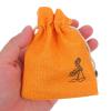 GOOHOCHY 30pcs Yellow Fabric Drawstring Sachet Bags with Elegant Lotus Design Lightweight Small Muslin Bags to Prevent Spice or Bath Salts Clumping for Travel and Party Favors view 4