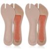 Mipcase Adhesive Sandal Inserts Cushioned Sandal Padding Inserts 2 Pairs with Arch Cushioning Pads, Nonslip Artificial Leather Foot Insoles Beige for Women for Beach and Casual Wear view 1