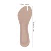 Mipcase Adhesive Sandal Inserts Cushioned Sandal Padding Inserts 2 Pairs with Arch Cushioning Pads, Nonslip Artificial Leather Foot Insoles Beige for Women for Beach and Casual Wear view 4