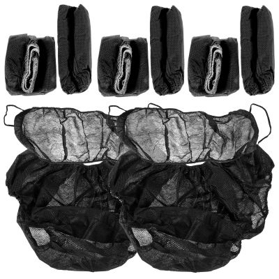 LIFKICH 10 Sets of Women Disposable Underwear Black Non Woven Breathable with Good Stretch for Travel and Spa Use Comfortable One-time Panties