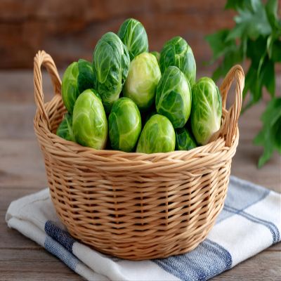 Fresh Organic Brussels Sprouts, 12 oz, Farm Fresh Green Produce