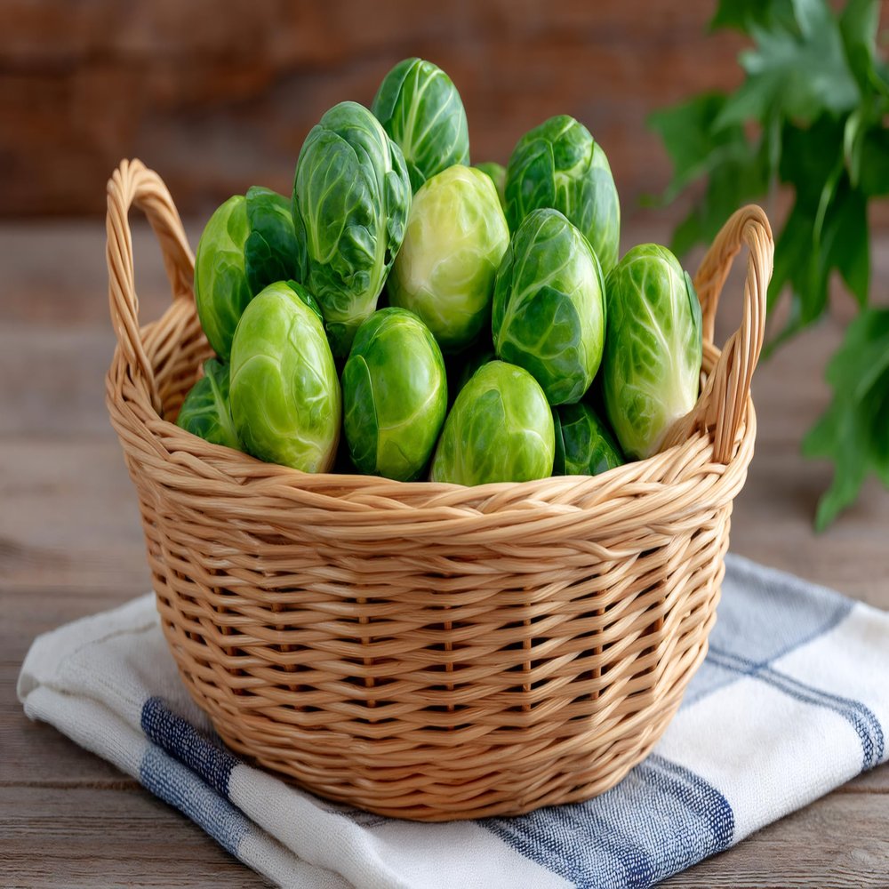 Fresh Organic Brussels Sprouts, 12 oz, Farm Fresh Green Produce