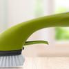 Luxshiny Long Handle Dishwashing Brush Green Plastic Pot Cleaning Brush with Automatic Water Spray Function for Easy and Efficient Kitchen Cleaning view 2