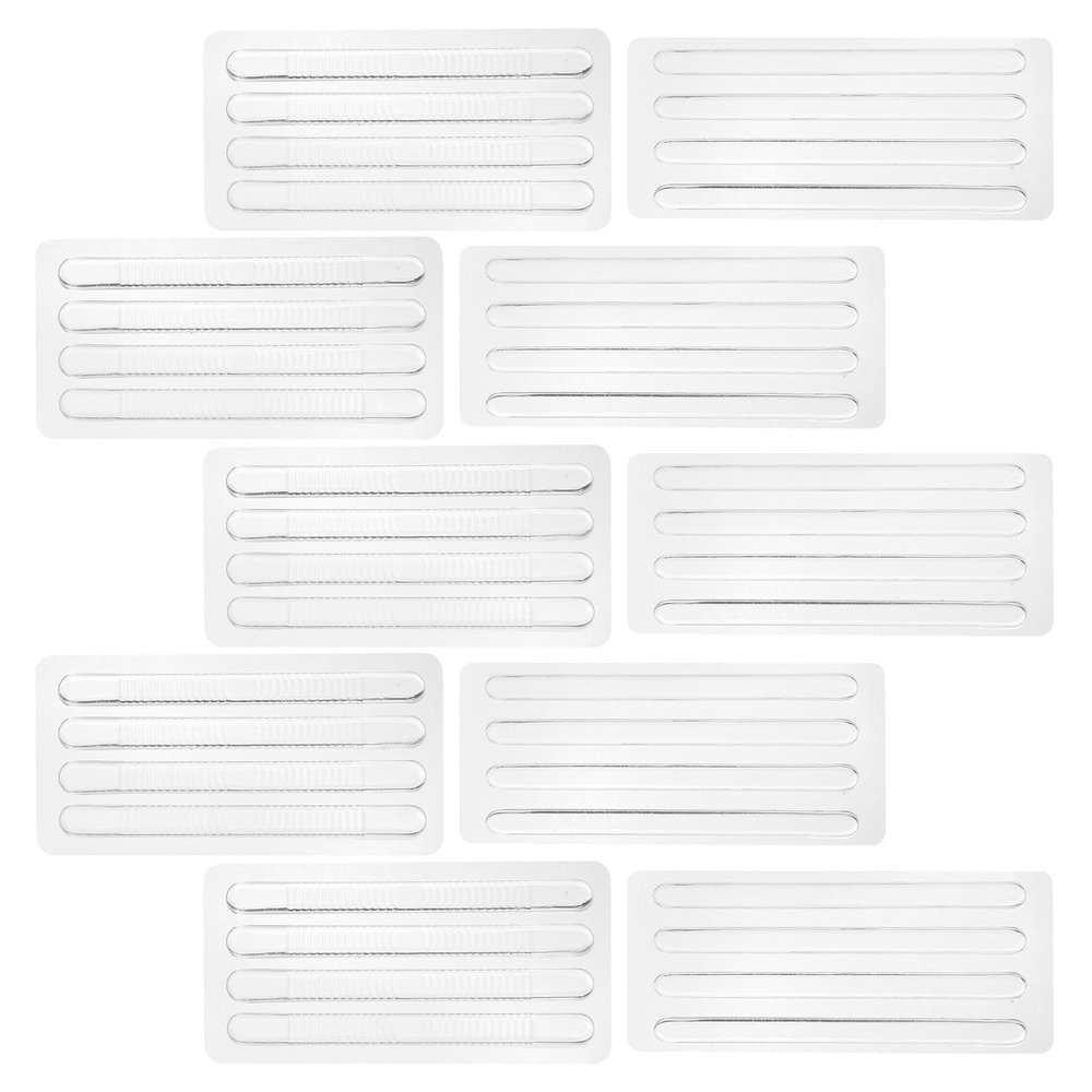 KALLORY 10 Pieces Silicone Heel Protector Pads for Foot Anti-Slip Gel Cushion Strips, Reduce Foot Pressure, Half Size Design for Shoes and Occasions
