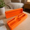 Injection Pen Storage Case, Portable Hard Shell Organizer Box Compatible with Mounjaro KwikPen-Style Injection Pens (Orange) view 2