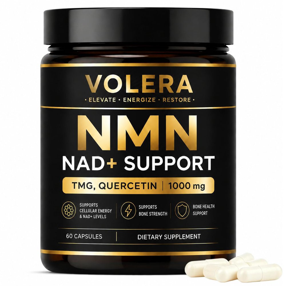 Zurith Volera NMN Bone Complex, with TMG & Quercetin, 4-in-1 Cellular Energy Support Formula, 60 Capsules