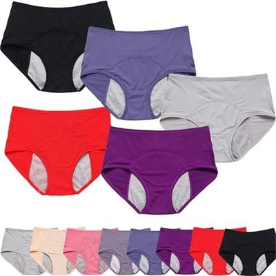 2026 New Relivira Underwear-Pelvic Floor Support & Leakproof Underwear, Reusable Incontinence Underwear for Women 5pc-a 4XL