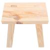 GALPADA Wooden Chair Small Step Stool with Rounded Corners for Potty Training and Bedside Use, Multi-Functional Sturdy Wood Stool and Adults in Beige view 1