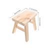 GALPADA Wooden Chair Small Step Stool with Rounded Corners for Potty Training and Bedside Use, Multi-Functional Sturdy Wood Stool and Adults in Beige view 2