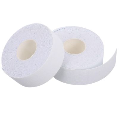 SEWACC 2pcs Athletic Tape for Knee and Elbow, 2.5cm White Cotton Sports Tape Stable Support and Versatile Use for Exercise and Hockey