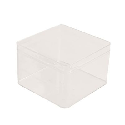 GRADENEVE 10pcs Plastic Cake Boxes with Lids Disposable and Reusable Square Dessert Containers for Food Presentations and Easter