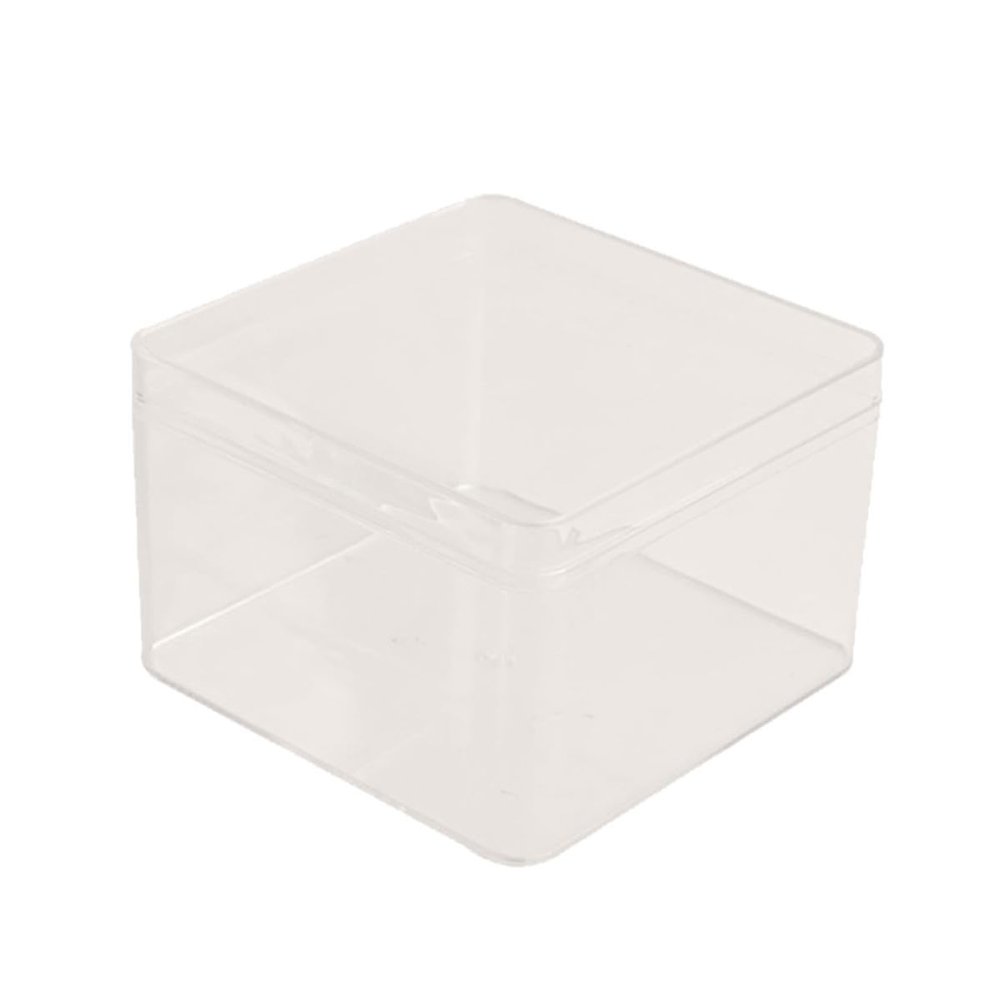 GRADENEVE 10pcs Plastic Cake Boxes with Lids Disposable and Reusable Square Dessert Containers for Food Presentations and Easter