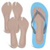 VILLFUL 2 Pairs Beige Adhesive Sandal Insoles for Women, Easy to Cut Cushioned Inserts with Padded Comfort, Artificial Leather and Plastic Material, for Comfortable Footwear view 1