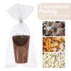 PRETYZOOM Disposable Popcorn and Snack Containers Paper with Skewers 12oz French Fry Cups Individually Packaged Snack Holders Spacesaving Single Use for Fast Food and Take-out view 3