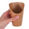 PRETYZOOM Disposable Popcorn and Snack Containers Paper with Skewers 12oz French Fry Cups Individually Packaged Snack Holders Spacesaving Single Use for Fast Food and Take-out view 4