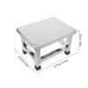 Zerodeko Step Stool Small Metal Step Stool Stainless Steel for Elderly with Anti-Slip Surface and Enhanced Stability Sturdy and Portable for Indoor Use in Kitchen and Bathroom view 2