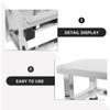 Zerodeko Step Stool Small Metal Step Stool Stainless Steel for Elderly with Anti-Slip Surface and Enhanced Stability Sturdy and Portable for Indoor Use in Kitchen and Bathroom view 3
