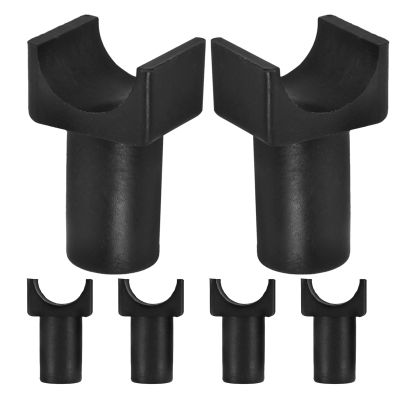 NUSITOU Wheelchair and Chair Black Seat 6pcs Replacement Guides Plastic Rail Parts for U-Shaped Structures with Reliable Seat Support Compatibility Universal for Homes and Care