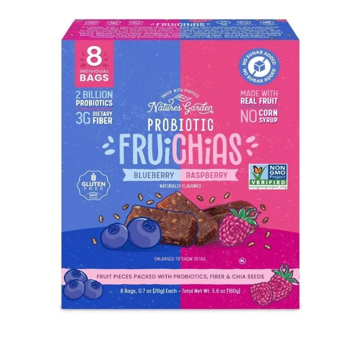 Nature's Garden Probiotic FruiChia Variety Fruit Snacks - 8ct