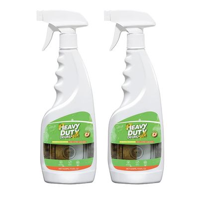 Kruggo Heavy Duty Degreaser Spray, 500 Milliliters Kitchen Cleaner for Oven Microwave Stove