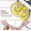LALADEFIEE Sandal Insoles with Padded Comfort and Nonslip Support 2 Pairs Beige Artificial Leather Foot Arch Cushion Inserts for Everyday Sandals and Thong Shoes view 3