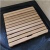 GFAZXDS Wood Shower Bath Mat Tub Foot Pad Bathroom Drain Board Non-Slip Duckboard Toilet Doorway Floor Pedal Custom Size,Wood Colour-40x90cm view 1