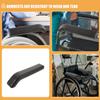 FUTUREORYY 4pcs Ergonomic Black Abs Chair Armrest Pads Replacement for Wheelchair Arm Rests, Resistant to Wear and Tear, Universal Fit Protective Armrest Accessories for Daily Mobility Use view 3