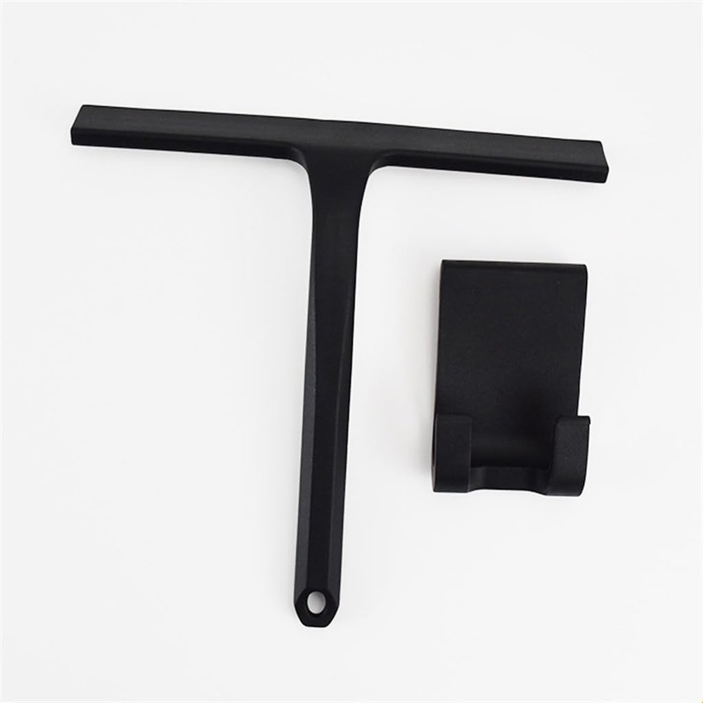 KKIUUUYTGT Household Silicone Glass Wiper Bathroom Cleaning Brush Manual with Hook Window Cleaner