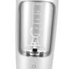 Luwecf Electric Shaker Bottle Blender Bottles Protein Mixes Portable Mixers Cup USB Charging Power Copper Body Suitable for Exercise Workout, White view 3