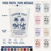 Custom Photo Cups for Party, Personalized Text Plastic Cups 12/16 oz Disposable Drinkware for Birthday Wedding Graduation Engagement Party Favors 5-100pcs (Style 2) view 2