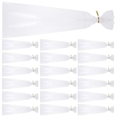 EXAOMBLE Bread Bags and Pp Material for Homemade Bread Loaf Storage 100 Sets with Fine Workmanship Suitable for Cafes Shop and Baking Stores