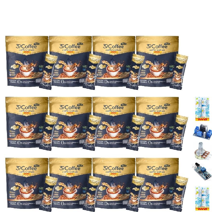 39CoffeePlus Coffee Mix 20Sachets/Pack Robusta Roasted Snack Set 12