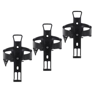 HONMEET 3pcs Universal Fit Knee Walker Cup Holder for Water Bottles and Cans, Easy Installation Plastic Beverage Holder for Seniors, for Indoor Use and Cycling