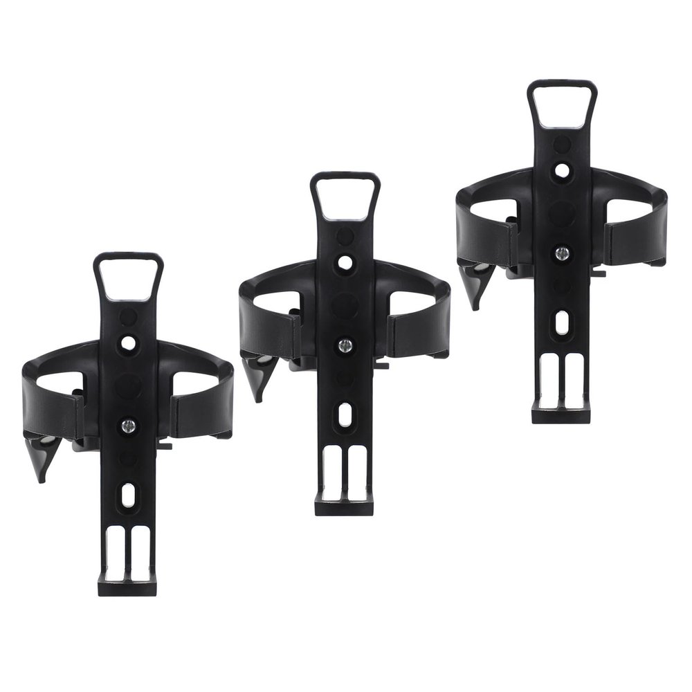 HONMEET 3pcs Universal Fit Knee Walker Cup Holder for Water Bottles and Cans, Easy Installation Plastic Beverage Holder for Seniors, for Indoor Use and Cycling
