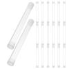 Healifty 20pcs Thermometer Protector Tubes, Plastic Needle Storage Cases for Body Temperature Meters, Portable Plastic Thermometer Organizer Case for Clinic and Home Use view 1