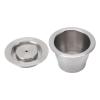 Reusable Stainless Steel Coffee Pod with Filter Paper, Spoon, and Brush view 2