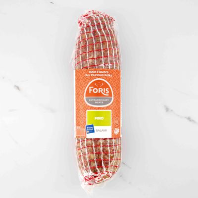 Foris Extraordinary Meats Salami Fino Cured Fennel & Garlic, Ref Avg 7 Lb Case, 4 Packs of 1.75 Pound, A Delicate Kiss of Summer, Hints of Fennel and Whiff of Garlic