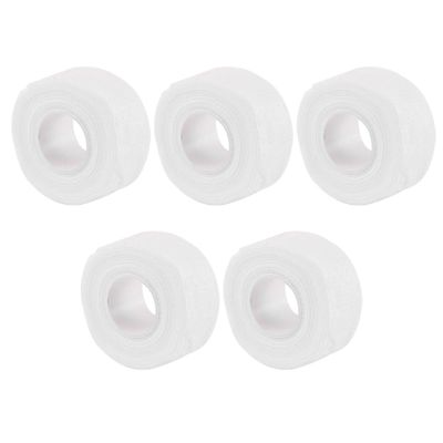 MUELODSIC 5pcs Cotton Self-Adhesive Elastic Bandages White Sports Tape Wrap for First Aid Athletic Teams and Home Use Easy to Use Protective Tape for Men and Women