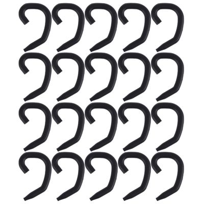 MUELODSIC 20pcs Silicone Mask Earhooks Comfortable to Wear Ear Protective Hanging Hooks for Masks Prevent Ear Black Accessories