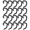 MUELODSIC 20pcs Silicone Mask Earhooks Comfortable to Wear Ear Protective Hanging Hooks for Masks Prevent Ear Black Accessories view 1