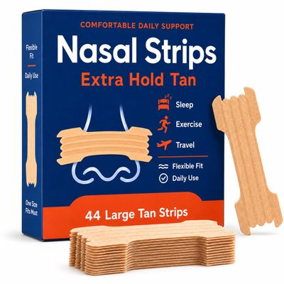 Tan Nasal Strips 176 Count, Extra Hold Nose Strips4BOXES