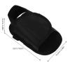 Totority 2pcs Anti-Slip Wheelchair Footrest Covers for Seniors, Adjustable Black Foot Holder Straps Made of Breathable Non-Woven Fabric and Nylon for Ankles and Feet Support view 2