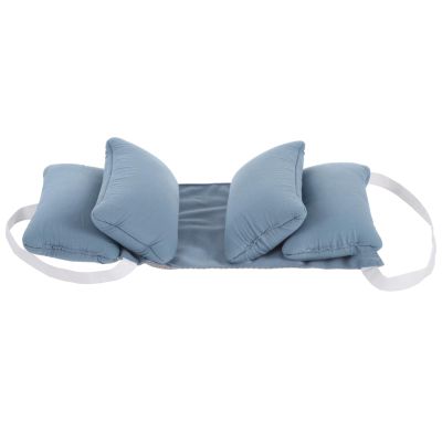 Vestamore Back Sleeping Pillow, Anti-Wrinkle, Adjustable Side Support, Face Up Sleeping Positioner for Beauty Sleep, Neck Alignment and Posture Correction, Head Stabilizer Pillow for Surgery