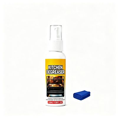 2026 New Greasekiller Spray Grill Cleaner, Kitchen Degreaser Spray for BBQ Grates, Ovens, Stovetops, Range Hoods, Stainless Steel, Heavy-Duty Grease Remover(1PCS,100g)