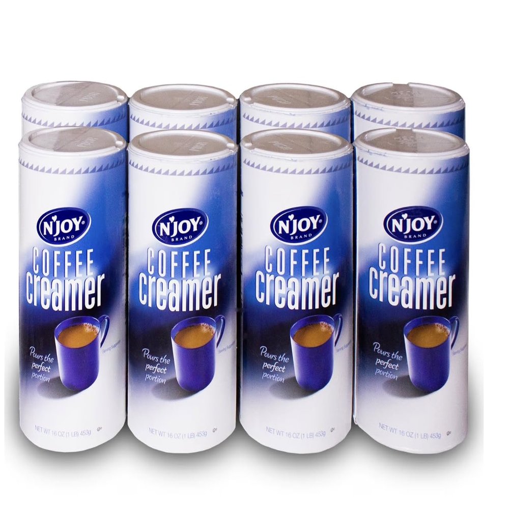 Non-Dairy Powdered Coffee Creamer, 16 oz Canisters (Pack of 8) Lactose Free, Kosher, Shelf Stable Creamer for Coffee and Tea