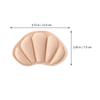 OSALADI 2 Pairs Sports Shoes Heel Pads Beige Anti-Dropping Protective Heel Cushion Pigskin and Sponge Material, Skin-Friendly and Easy to Remove, for Sports Shoes view 2