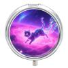 Vapor Cat Pill Box Portable Pill Case for Pocket Purse view 1